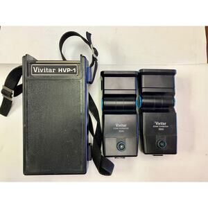 Vivitar HVP-1 and 2 Vivitar Zoom Thyristors Bundle.